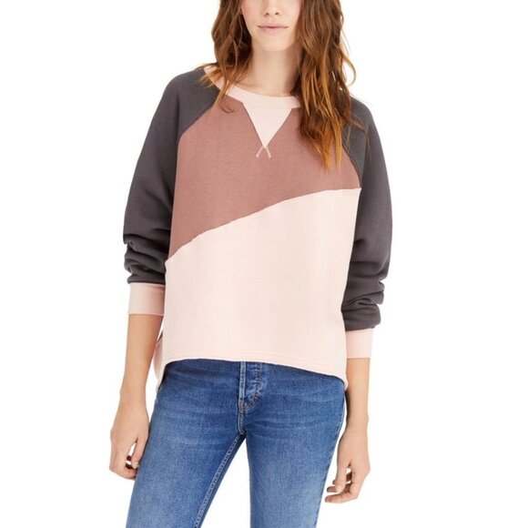 FP Movement by Free People Tops - FP MOVEMENT FREE PEOPLE Pink Colorblock Cropped Kindle Up Pullover Sweatshirt S